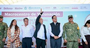 Alfonso Durazo inaugura Macrocentro de Vacunación