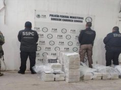 Informa Alfonso Durazo decomiso histórico en Sonora La Mesa Estatal de Seguridad, encabezada por el gobernador Alfonso Durazo Montaño, se logró un importante aseguramiento de 400 kilogramos de cocaína.