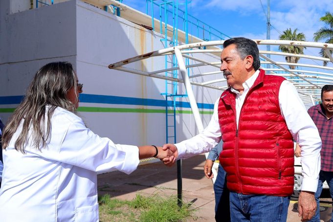 El alcalde Javier Lamarque recorrió las plantas potabilizadoras 3 y 4 del OOMAPASC de Cajeme.