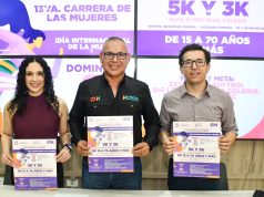 IDH invita a la 13va Carrera de las Mujeres El Ayuntamiento de Hermosillo lanzó la convocatoria para participar en la 13va Carrera de las Mujeres, que se realizará el próximo 8 de marzo.