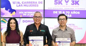 IDH invita a la 13va Carrera de las Mujeres El Ayuntamiento de Hermosillo lanzó la convocatoria para participar en la 13va Carrera de las Mujeres, que se realizará el próximo 8 de marzo.