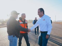 Avanza construcción del Libramiento Norponiente en Hermosillo El alcalde Antonio Astiazarán informó que el nuevo libramiento permitirá desviar más de 3 mil vehículos diarios, principalmente de carga.