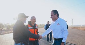 Avanza construcción del Libramiento Norponiente en Hermosillo El alcalde Antonio Astiazarán informó que el nuevo libramiento permitirá desviar más de 3 mil vehículos diarios, principalmente de carga.